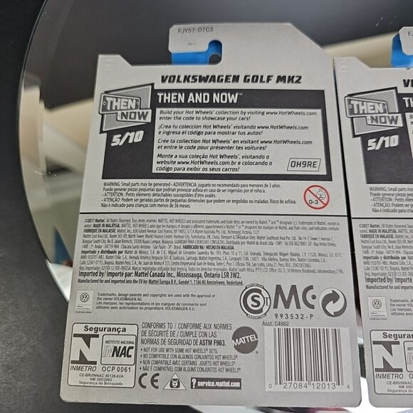 Volkswagen Golf MK2 Pair Hot Wheels Then Now And New Sealed #171 #95 - Picture 4 of 7